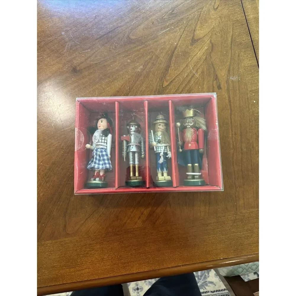 NEW 4 Wizard of Oz Nutcracker Christmas Ornaments-Macy’s Holiday Lane Sealed Box